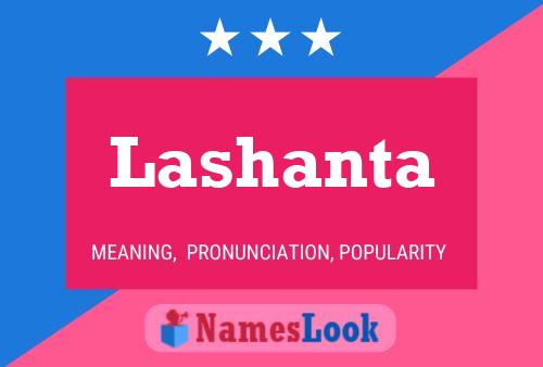 Lashanta Name Poster