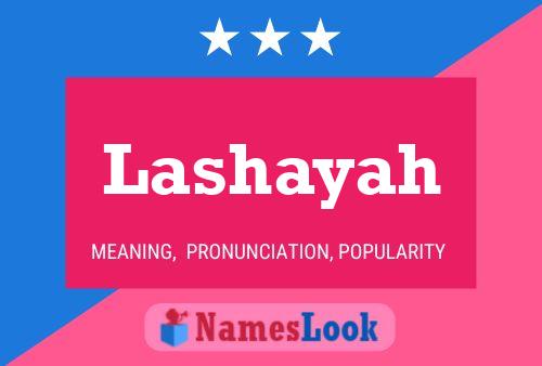 Lashayah Name Poster