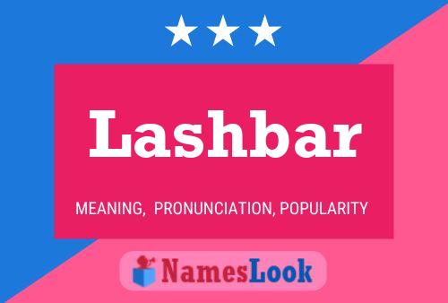 Lashbar Name Poster