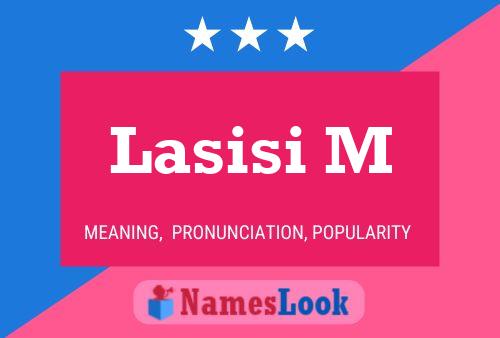 Lasisi M Name Poster