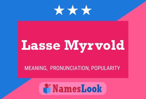 Lasse Myrvold Name Poster