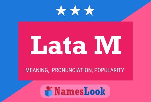 Lata M Name Poster