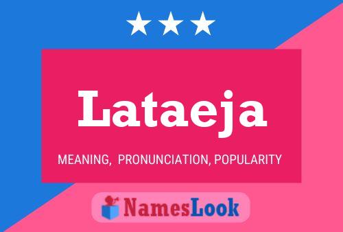 Lataeja Name Poster