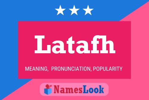 Latafh Name Poster