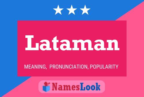 Lataman Name Poster