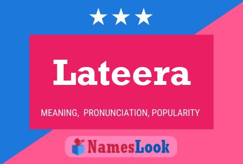 Lateera Name Poster