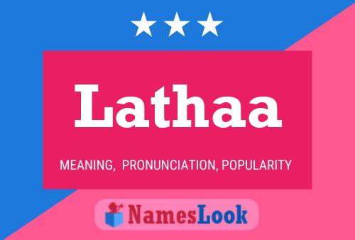 Lathaa Name Poster