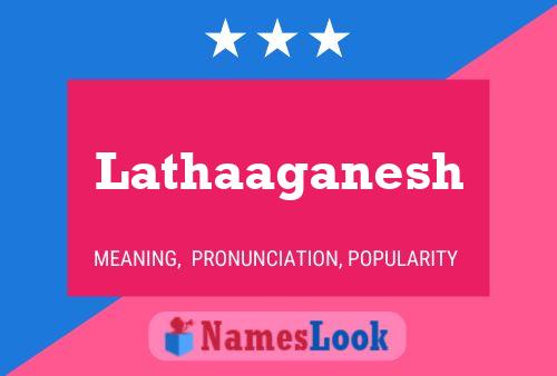 Lathaaganesh Name Poster