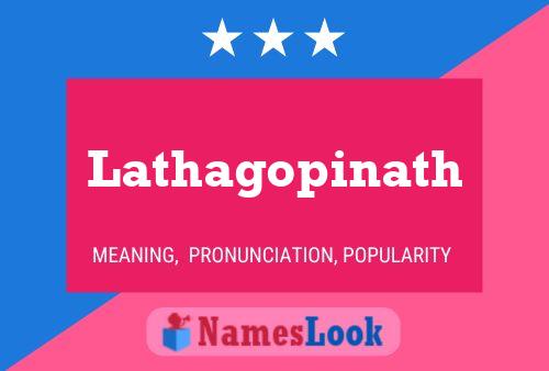 Lathagopinath Name Poster