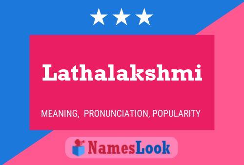 Lathalakshmi Name Poster