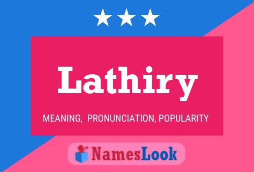 Lathiry Name Poster