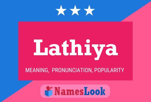 Lathiya Name Poster