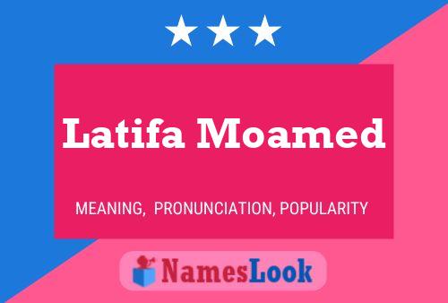 Latifa Moamed Name Poster