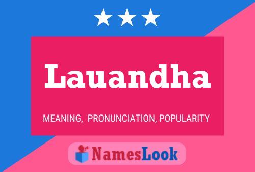 Lauandha Name Poster