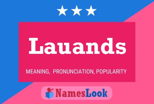 Lauands Name Poster