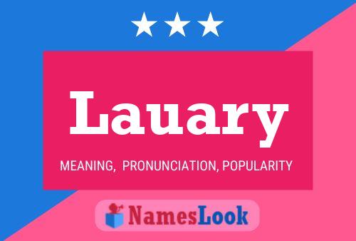 Lauary Name Poster