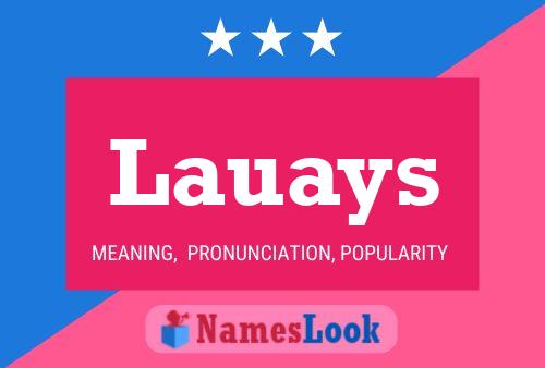 Lauays Name Poster