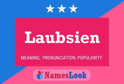 Laubsien Name Poster