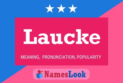 Laucke Name Poster