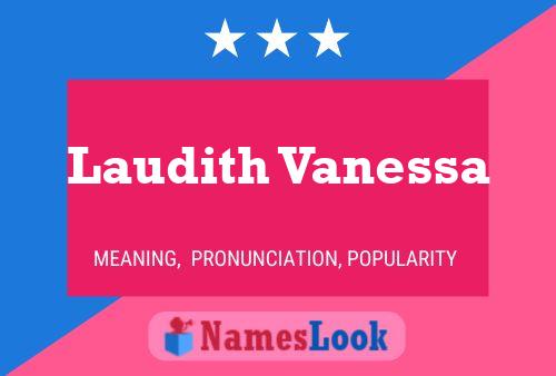 Laudith Vanessa Name Poster