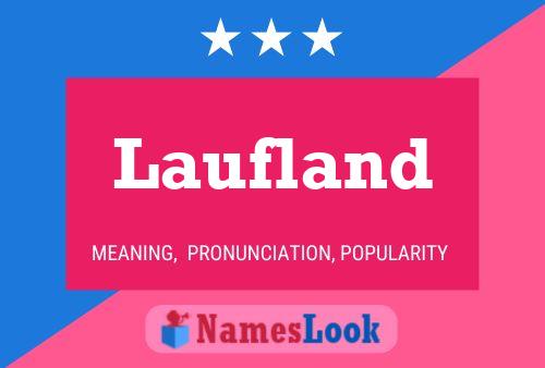 Laufland Name Poster