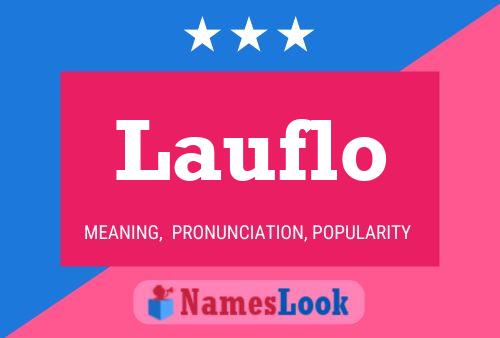 Lauflo Name Poster