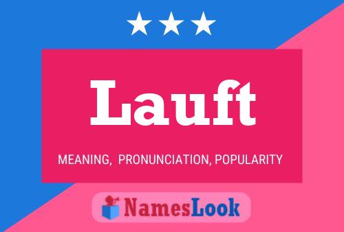 Lauft Name Poster