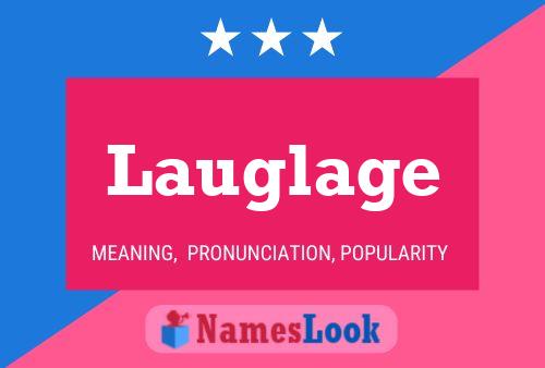 Lauglage Name Poster