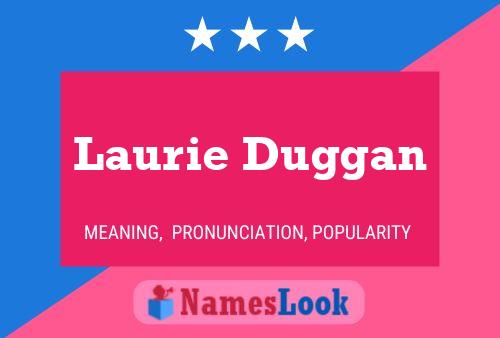 Laurie Duggan Name Poster