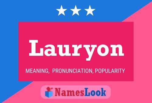 Lauryon Name Poster