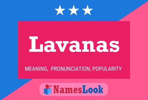 Lavanas Name Poster