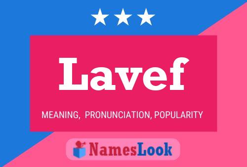 Lavef Name Poster