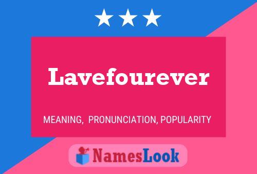 Lavefourever Name Poster