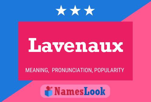 Lavenaux Name Poster