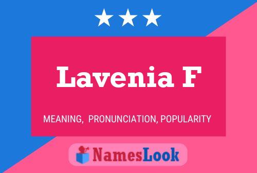 Lavenia F Name Poster