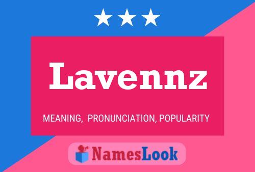 Lavennz Name Poster