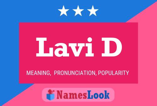 Lavi D Name Poster