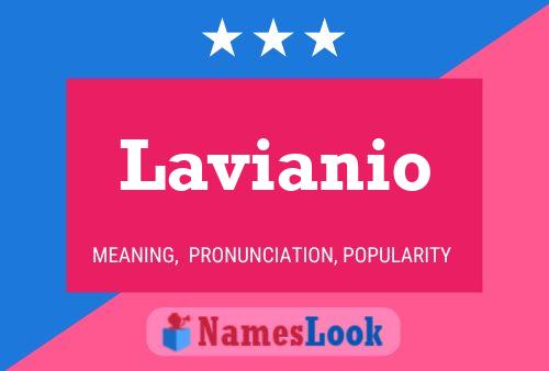 Lavianio Name Poster