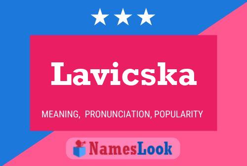 Lavicska Name Poster