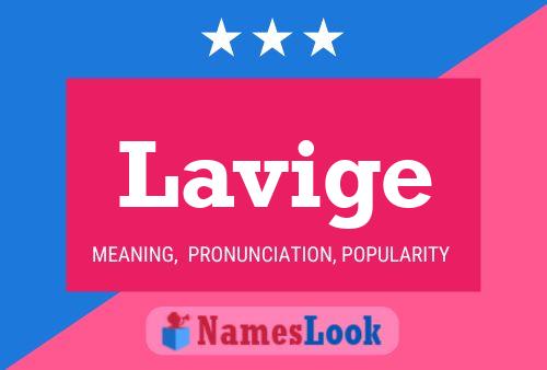 Lavige Name Poster