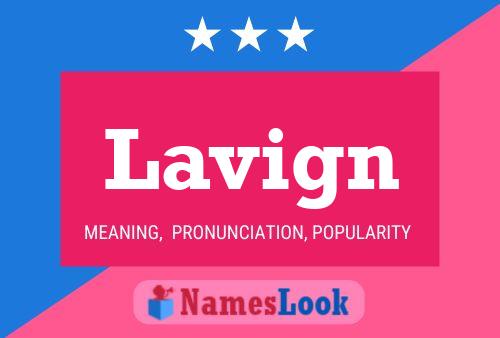 Lavign Name Poster