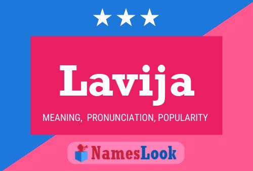 Lavija Name Poster