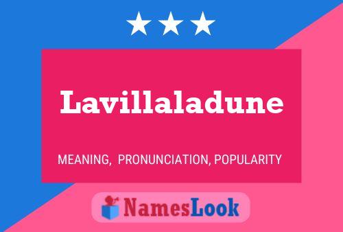 Lavillaladune Name Poster