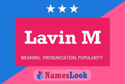 Lavin M Name Poster