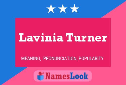 Lavinia Turner Name Poster