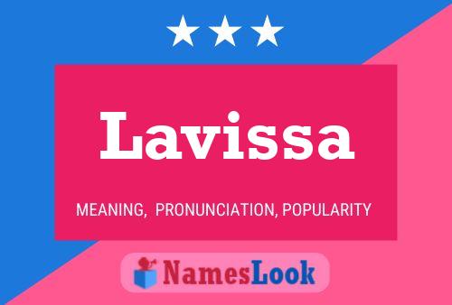 Lavissa Name Poster