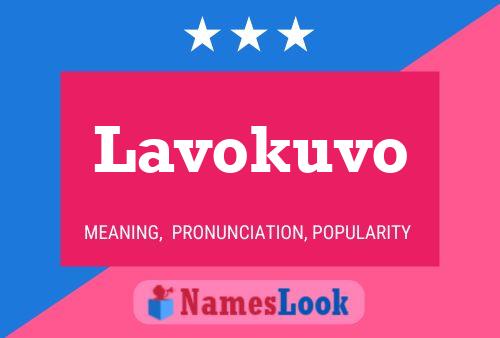 Lavokuvo Name Poster