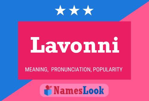 Lavonni Name Poster