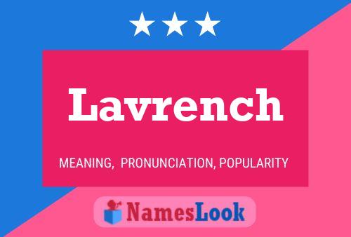 Lavrench Name Poster