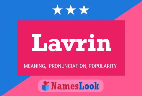 Lavrin Name Poster